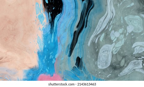 Vector color banner. Hand drawn abstract paint brush stroke. Marble element.