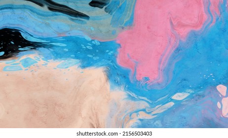 Vector color banner. Hand drawn abstract paint brush stroke. Marble element.