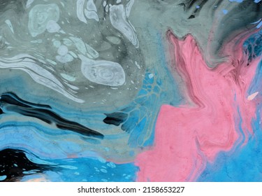 Vector color banner. Hand drawn abstract paint brush stroke. Marble element.