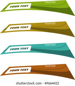 the vector color banner set