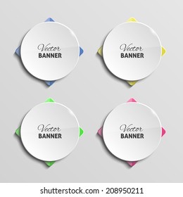 Vector color banners