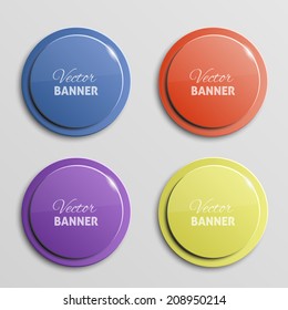 Vector color banners