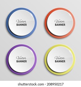 Vector color banners