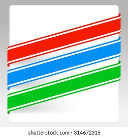 Vector color banners