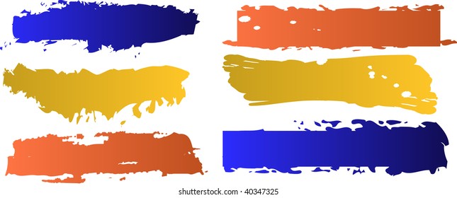 vector color banners set