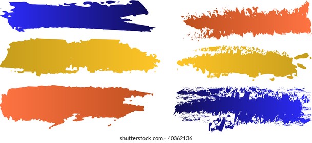vector color banners set