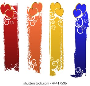 vector color banners set