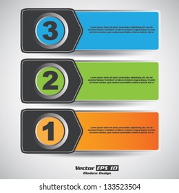 Vector color banner/sticker design