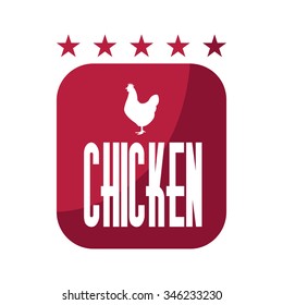 Vector color barbecue grill party icon