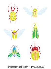 vector color beetle