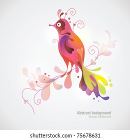 Vector color  bird