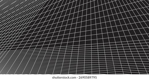 Vector de color de fondo negro . Rejilla, malla. Vector moderno