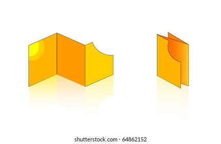 vector color booklet for advertising