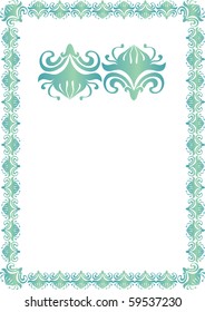 Vector color border or frame
