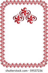Vector color border or frame
