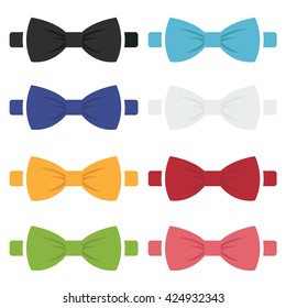 Bow Tie Set Stock Vector (Royalty Free) 340213982