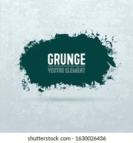 Vector color brush on light background. Hand painted grunge element. Color ink drawing abstract dirty blot. Artistic design place for text, quote, information, company name.