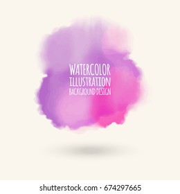 Vector color brush strokes. Watercolor Grunge isolated elements. Smoke brushes for your design. Freehand. Ink splash. Acrylic stamp. Vector illustration