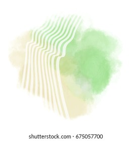 Vector color brush strokes. Watercolor Grunge isolated elements. Smoke brushes for your design. Freehand. Ink splash. Acrylic stamp. Vector illustration