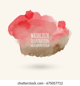 Vector color brush strokes. Watercolor Grunge isolated elements. Smoke brushes for your design. Freehand. Ink splash. Acrylic stamp. Vector illustration