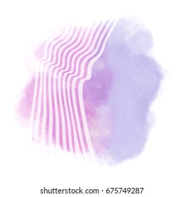 Vector color brush strokes. Watercolor Grunge isolated elements. Smoke brushes for your design. Freehand. Ink splash. Acrylic stamp. Vector illustration