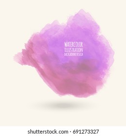 Vector color brush strokes. Watercolor Grunge isolated elements. Smoke brushes for your design. Freehand. Ink splash. Acrylic stamp. Vector illustration