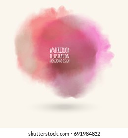 Vector color brush strokes. Watercolor Grunge isolated elements. Smoke brushes for your design. Freehand. Ink splash. Acrylic stamp. Vector illustration