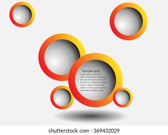 vector color bubbles infographic with place for you text eps10