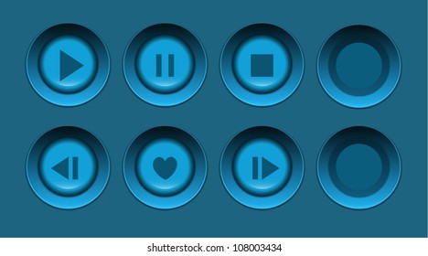 Vector color buttons