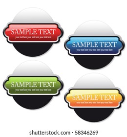 Vector color buttons