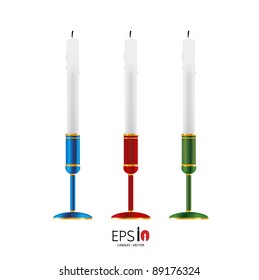 vector color candlestick
