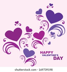 vector color card Happy Valentine's Day