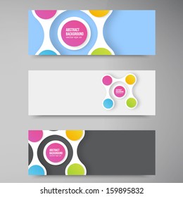 Vector color circles.  infographic Color and molecule