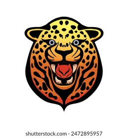 Vector color Clipart de un leopardo común es un elemento de diseño vibrante y cautivador adecuado para proyectos. Esta detallada ilustración captura vívidamente la fuerza y la naturaleza salvaje del leopardo.