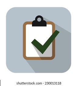 vector color Clipboard icon on white background