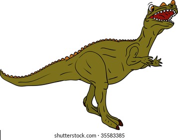 vector -color dinosaur isolated on background