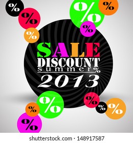 Vector color discount sale background