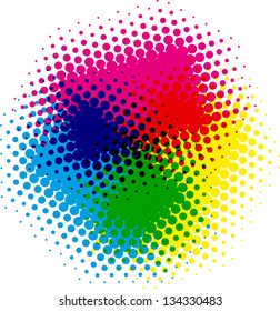 vector color dot background