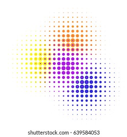 vector color dot background. halftone