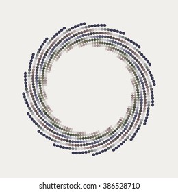 Vector color dots design element.