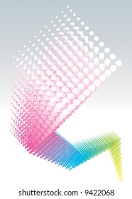 vector color dots growing design