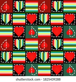 vector color drawing patchwork patterns