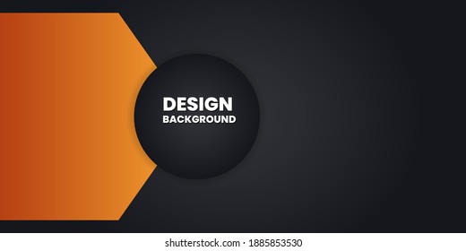 Vector color elegant abstract geometric banner with shapes.