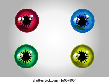 Vector color eye design