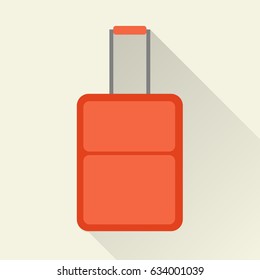 Vector color flat case icon. Business collection