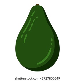 Icono de diseño plano de color Vector - Aguacate