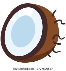 Icono de diseño plano de color Vector - coco