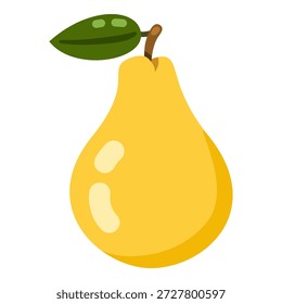 Icono de diseño plano de color Vector de la pera