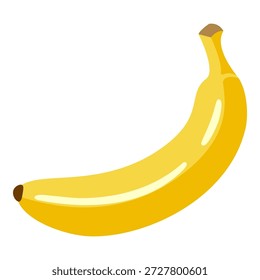 Vektorfarbe Flaches Design Symbol der Bananenfrucht
