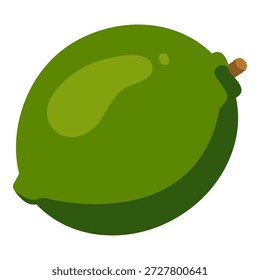 Ícone de design plano de cor de vetor - fruto de limão